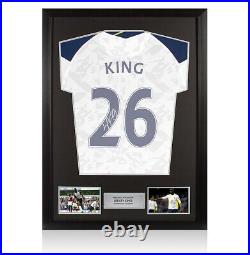 Framed Ledley King Signed Tottenham Hotspur Shirt Home, 2020/2021, Number 26