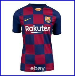 Framed Luis Suarez Signed Barcelona Shirt 2019/2020, Number 9 Compact