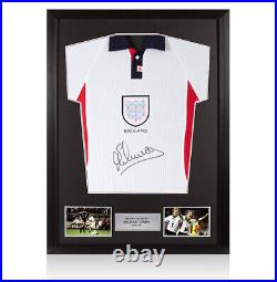 Framed Michael Owen Signed England Shirt 1998 Autograph Jersey
