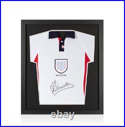 Framed Michael Owen Signed England Shirt 1998 Compact Autograph Jersey