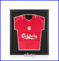 Framed Michael Owen Signed Liverpool Shirt 2000 Compact Autograph Jersey