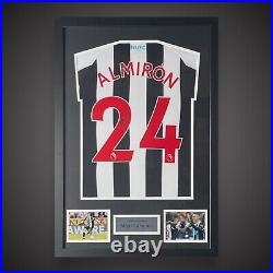 Framed Miguel Almiron Hand Signed Newcastle Football Shirt With COA Superb £210