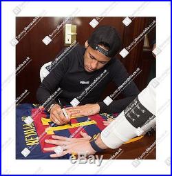 Framed Neymar Jr Signed Barcelona Shirt 2015/2016 Autograph Jersey