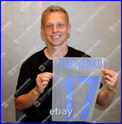 Framed Oleksandr Zinchenko Signed Ukraine Shirt Premium Autograph Jersey