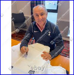 Framed Ossie Ardiles Signed Tottenham Shirt 1978 Panoramic Autograph