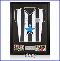 Framed Paul Gascoigne Signed Newcastle Shirt 1984, Home Autograph Jersey