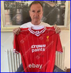 Framed Phil Thompson Signed Liverpool Shirt 1982 Panoramic Autograph