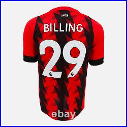 Framed Philip Billing Signed Bournemouth Shirt Home 2022-23 Modern