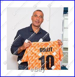 Framed Ruud Gullit Signed Netherlands Shirt Panoramic Framing Autograph