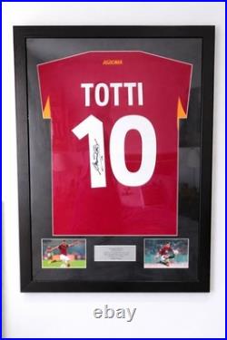 Framed Signed Francesco Totti AS Roma Shirt With COA. #Totti