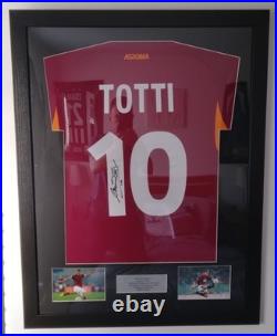 Framed Signed Francesco Totti AS Roma Shirt With COA. #Totti