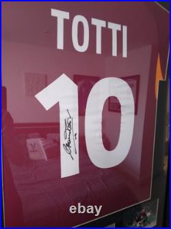 Framed Signed Francesco Totti AS Roma Shirt With COA. #Totti