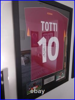 Framed Signed Francesco Totti AS Roma Shirt With COA. #Totti