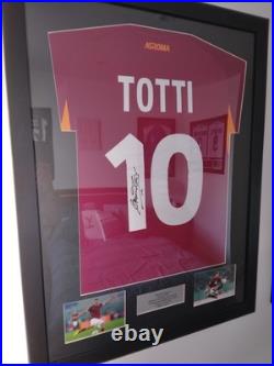 Framed Signed Francesco Totti AS Roma Shirt With COA. #Totti