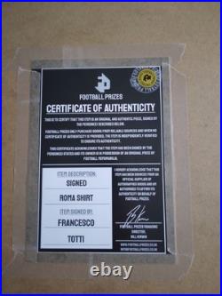 Framed Signed Francesco Totti AS Roma Shirt With COA. #Totti