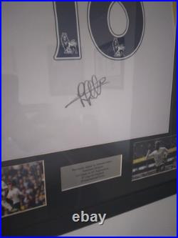 Framed Signed Jermain Defoe Tottenham Home Shirt With COA