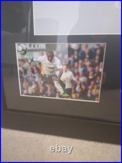 Framed Signed Jermain Defoe Tottenham Home Shirt With COA