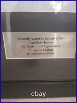 Framed Signed Jermain Defoe Tottenham Home Shirt With COA