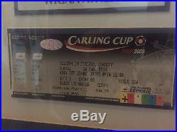 Framed Signed Wigan Athletic Carling Cup Final Shirt (Security Tagged Original)