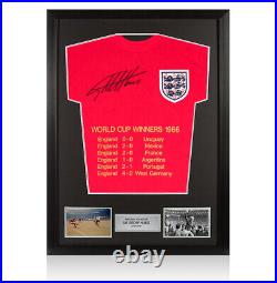 Framed Sir Geoff Hurst Signed 1966 England Shirt Special Edition Autograph