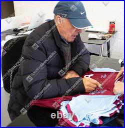 Framed Sir Geoff Hurst Signed West Ham Shirt 2020/21 Autograph Jersey