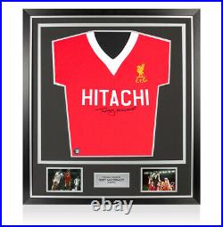 Framed Terry McDermott Signed Liverpool Shirt 1978 Premium Autograph