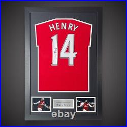 Framed Thierry Henry Signed Arsenal Football Shirt £285