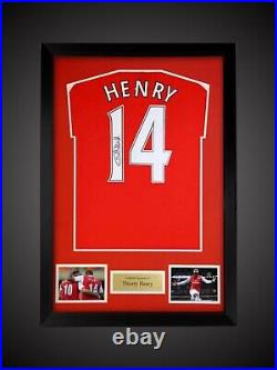 Framed Thierry Henry Signed Arsenal Football Shirt £299