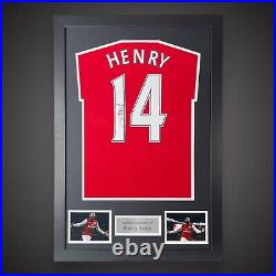 Framed Thierry Henry Signed Arsenal Football Shirt £335