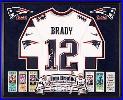 Framed Tom Brady jersey signed Tristar cert Nike jersey Deluxe NFL Patriots auto