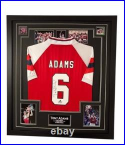 Framed Tony Adams Signed Shirt Autographed Jersey with Certificate SALE RRP £395