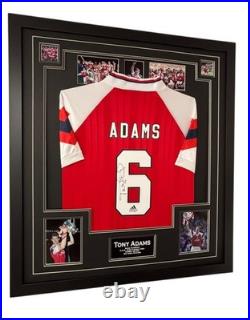 Framed Tony Adams Signed Shirt Autographed Jersey with Certificate SALE RRP £395