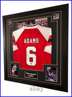 Framed Tony Adams Signed Shirt Autographed Jersey with Certificate SALE RRP £395