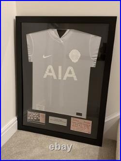 Framed Tottenham 125 year anniversary Shirt 1901 FA CUP Football Jersey Spurs