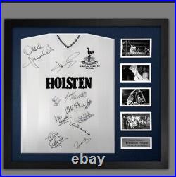 Framed Tottenham Hotspur 1984 UEFA Cup Winners Signed By 11 Players Shirt £189