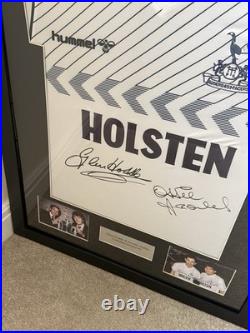 Framed Tottenham Ossie Ardiles Glenn Hoddle Framed Shirt With Signature No COA