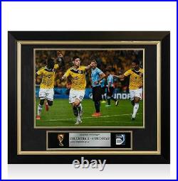 Framed Unsigned Official FIFA World Cup Photo Colombia 2-0 Uruguay