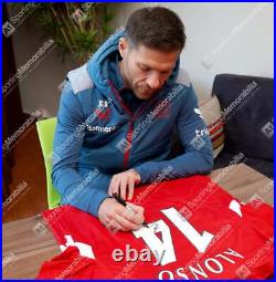 Framed Xabi Alonso Signed Liverpool Shirt Home, 2005-06 Premium Autograph