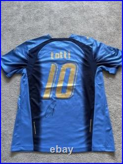 Francesco Totti Signed Italy Shirt With COA Roma