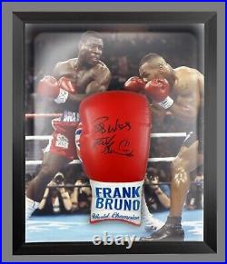 Frank Bruno Hand Signed Custom Made Boxing Glove In A Framed Dome Display A