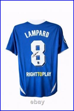 Frank Lampard Genuine Hand-Signed Chelsea 11/12 Home Shirt with COA