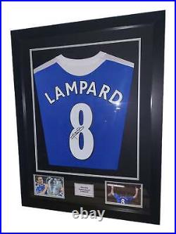 Frank Lampard signed Chelsea 2012 Premier League Framed Shirt with COA