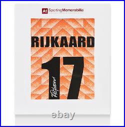 Frank Rijkaard Signed Netherlands Shirt 1988, Number 17 Gift Box