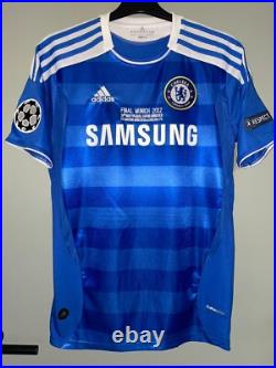 Frank lampard genuine hand signed Chelsea 11 12 UCL home shirt photo proof + COA