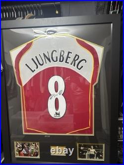 Freddie Ljungberg Signed Football Shirt Framed with COA