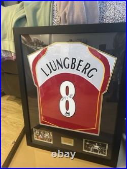 Freddie Ljungberg Signed Football Shirt Framed with COA