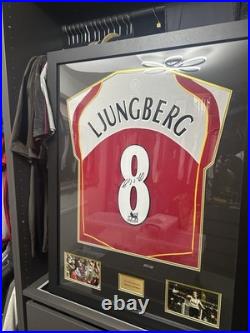 Freddie Ljungberg Signed Football Shirt Framed with COA
