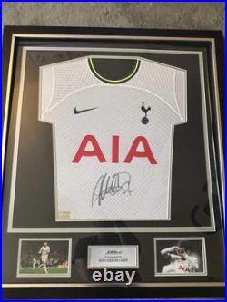 GENUINE Spurs 22/23 Signed framed HEUNG-MIN SON Jersey