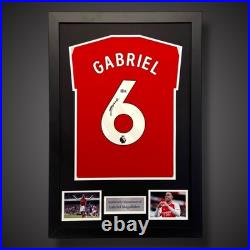 Gabriel Magalhaes Hand Signed Arsenal Football Shirt With COA £299