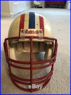 Game Used Houston Oilers Vintage Football Helmet George McNair Signed NFL